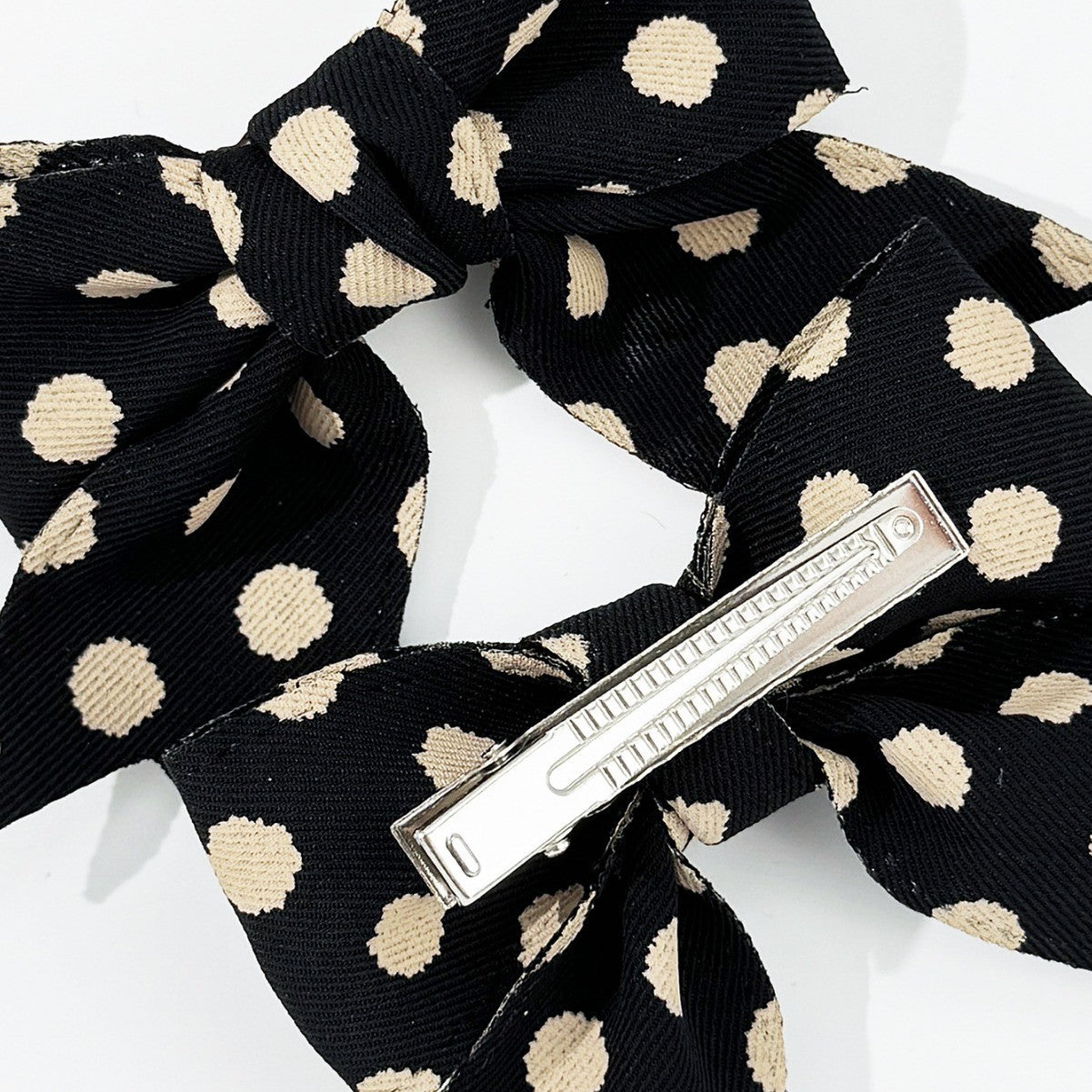 2-Piece Polka Dot Bow Hair Clip